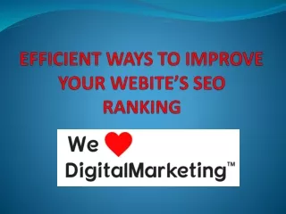 efficient ways to improve your webite s seo ranking