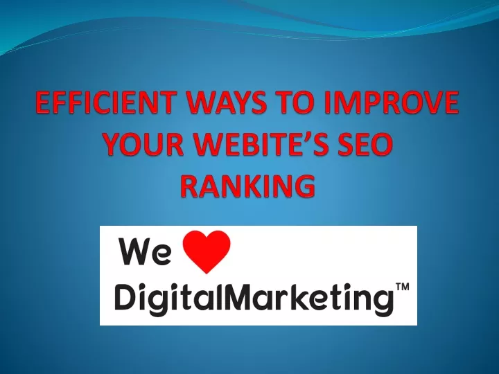 efficient ways to improve your webite s seo ranking
