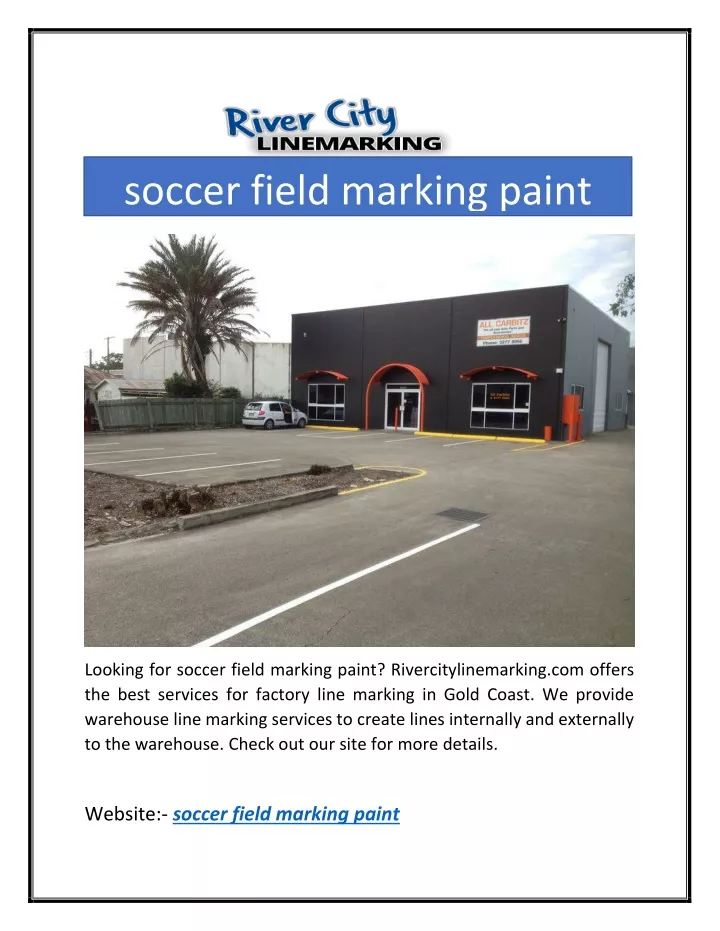 soccer field marking paint