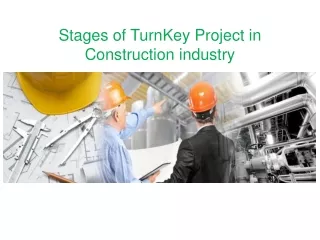 Stages of TurnKey Project in Construction industry