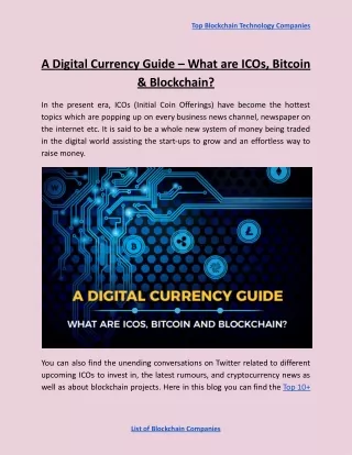 top blockchain technology companies
