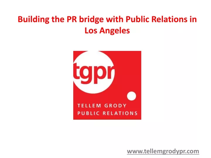 building the pr bridge with public relations