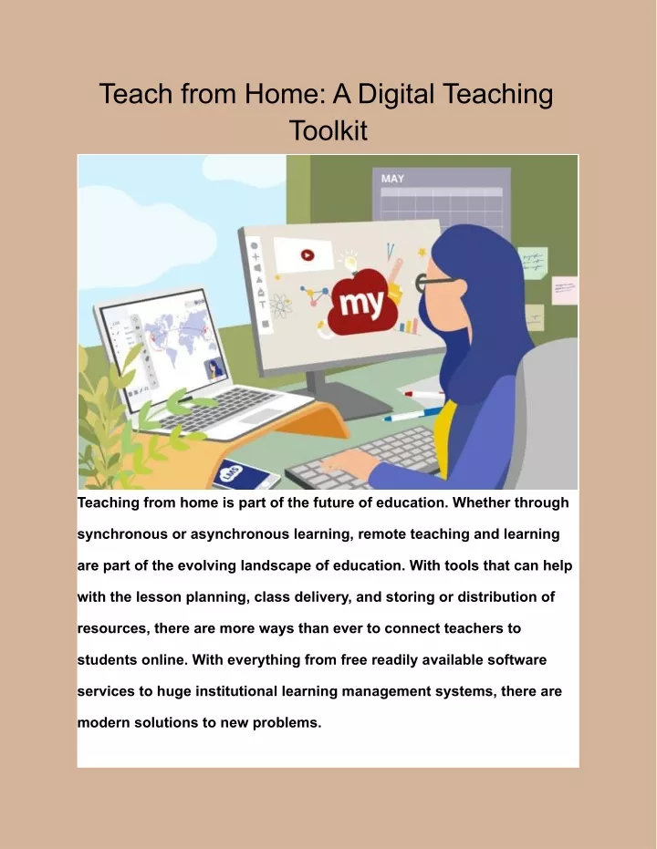 teach from home a digital teaching toolkit