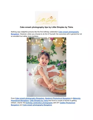 Cake smash photography tips by Little Dimples by Tisha