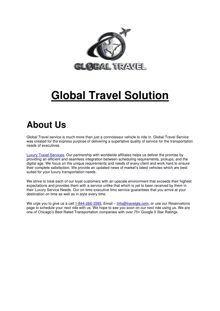 global travel solution