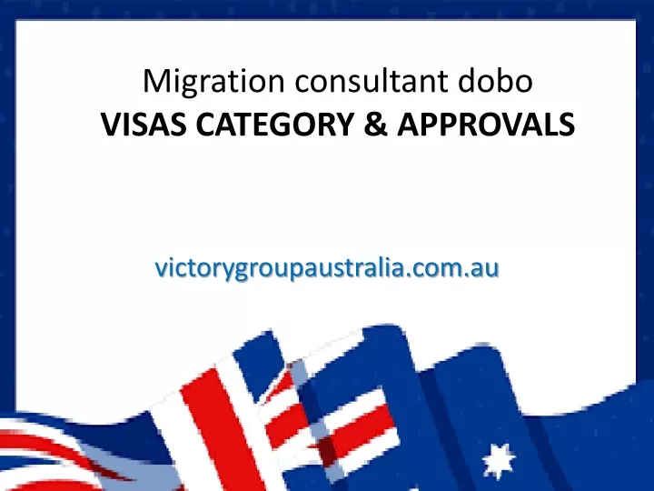 migration consultant dobo visas category approvals