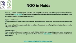ngo in noida