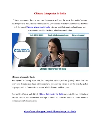 chinese interpreter in india