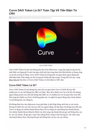 curve dao token l g to n t p v ti n i n t crv