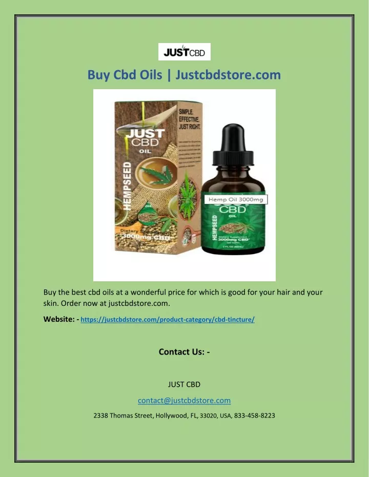 buy cbd oils justcbdstore com