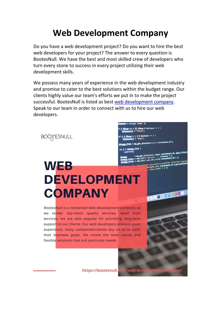 web development company