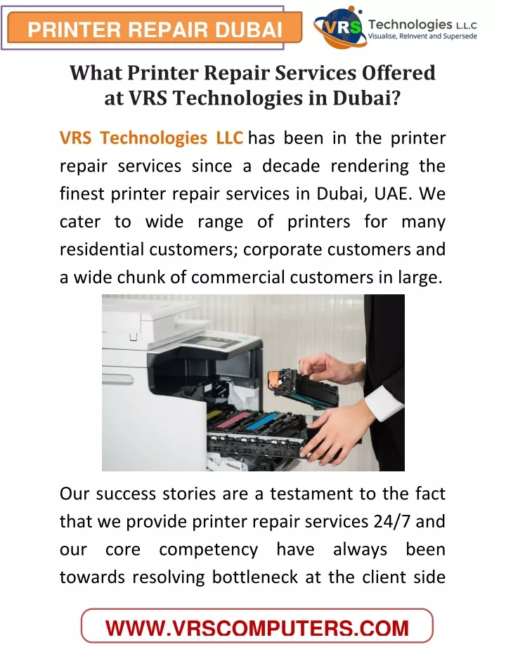 printer repair dubai