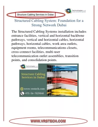 structure cabling services in dubai