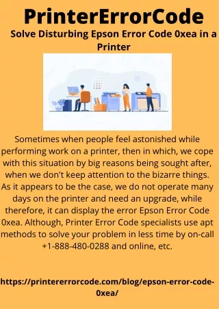 printererrorcode solve disturbing epson error