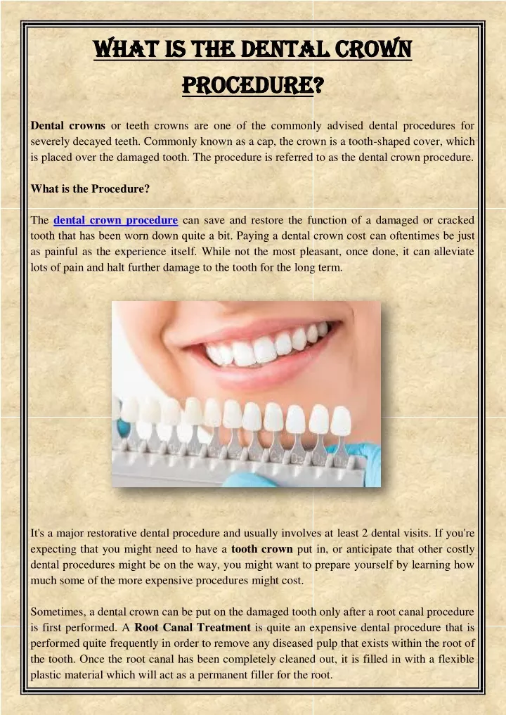 what is the dental crown what is the dental crown