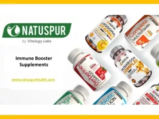 Immune Booster Supplements  - Natuspur Health