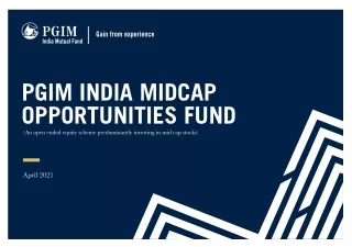 Midcap Equity Mutual Fund - PGIM India Midcap Opportunities Fund