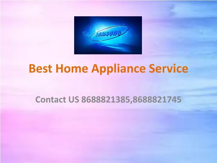 best home appliance service