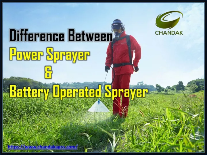 difference between power sprayer battery operated