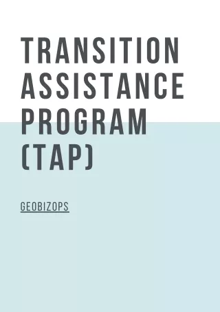 transition assistance program tap