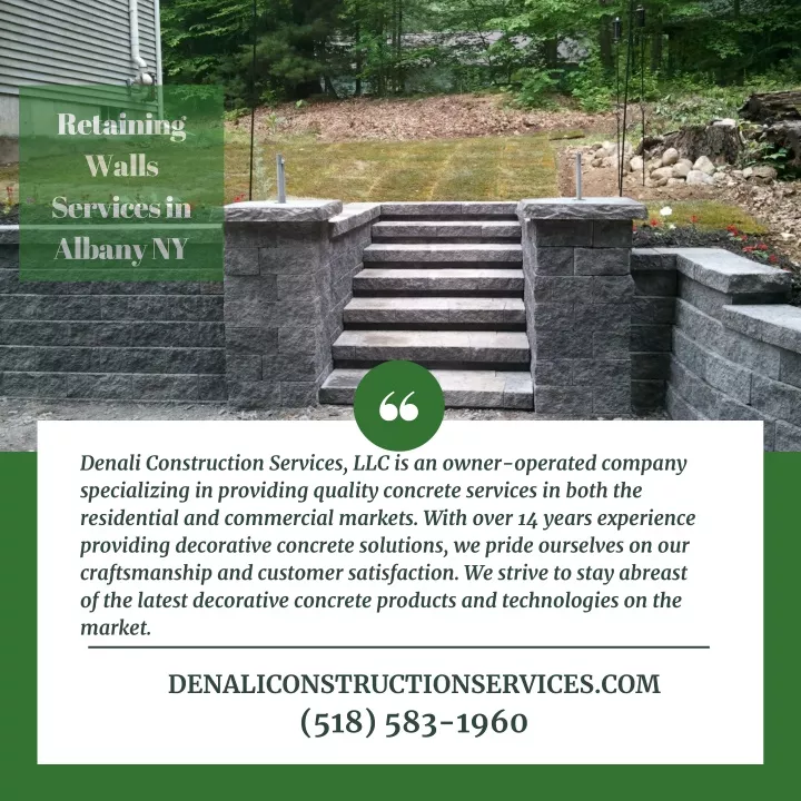 retaining walls services in albany ny