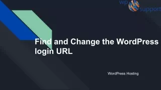 Find and Change your WordPress Login URL