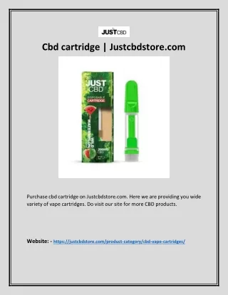cbd cartridge justcbdstore com