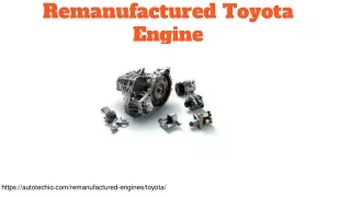 remanufactured toyota engine
