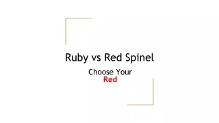 ruby vs red spinel