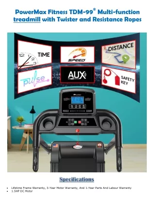 powermax fitness tdm 99 multi function treadmill