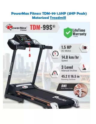 powermax fitness tdm 99 1 5hp 3hp peak motorized