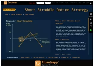 Short Straddle Option Strategy Quantsapp