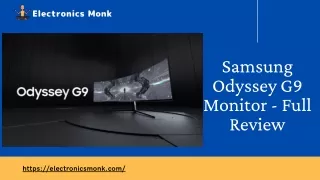 Samsung Odyssey G9 Monitor - Full Review