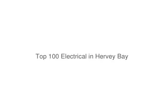 Top 100 Electrical in Hervey Bay