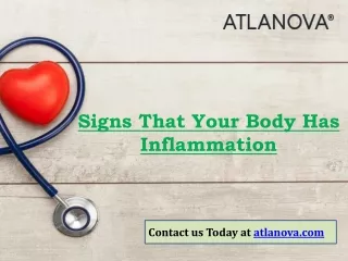 Signs That Your Body Has Inflammation