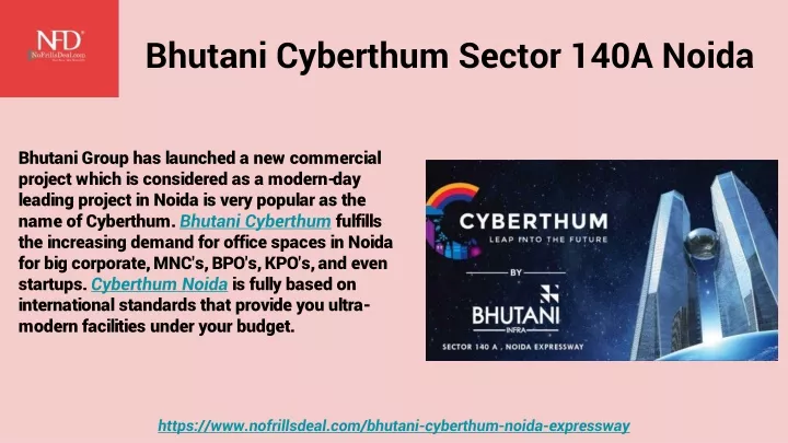 bhutani cyberthum sector 140a noida