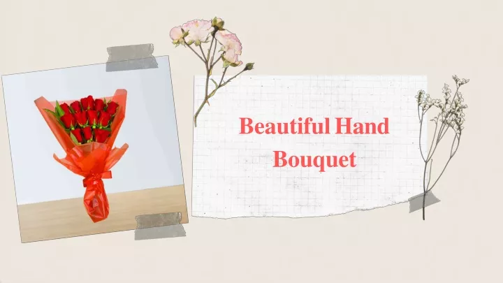 beautiful hand bouquet