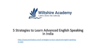 5 strategies to learn advanced english speaking in india