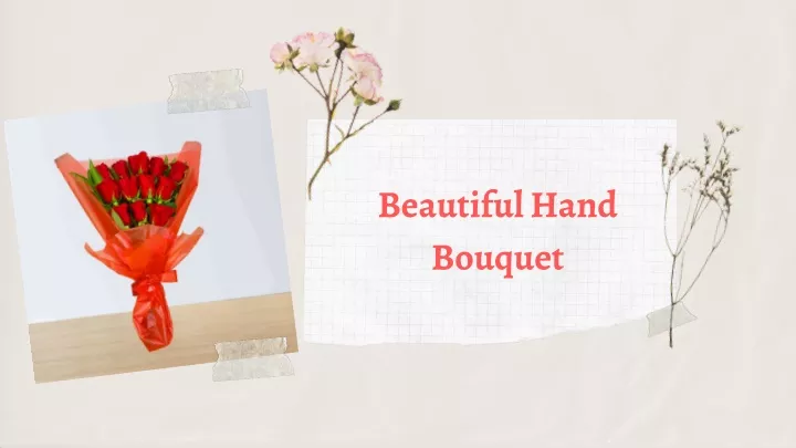 beautiful hand bouquet