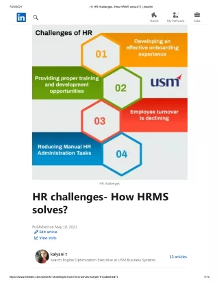 HR challenges- How HRMS solves_ _ LinkedIn