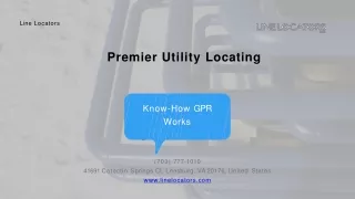 Actual Flow of Premier Utility Locating by Line Locators