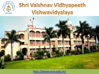 shri vaishnav vidhyapeeth vishwavidyalaya