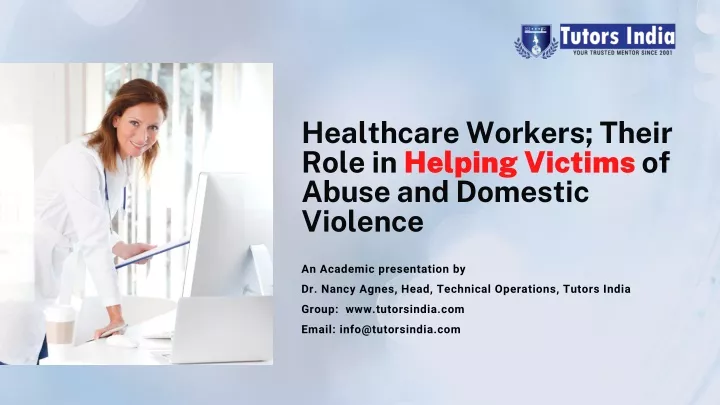 healthcare workers their role in helping victims