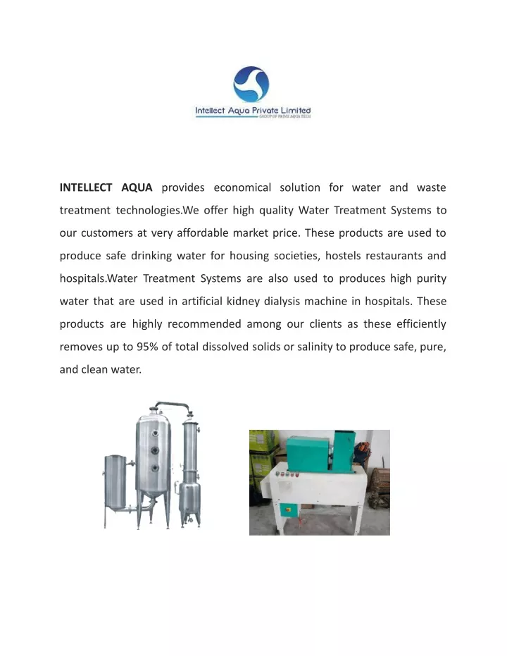 intellect aqua provides economical solution