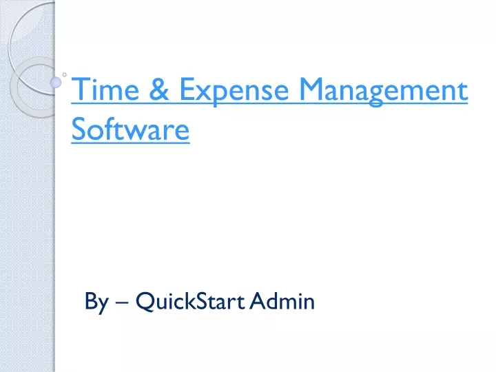 time expense management software