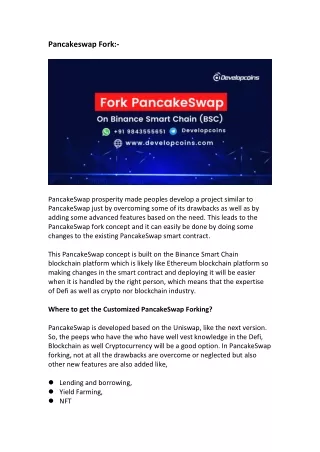 pancakeswap fork