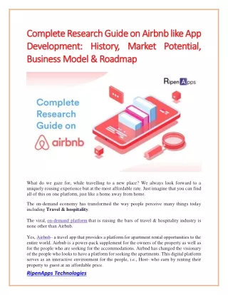 complete research guide on airbnb like