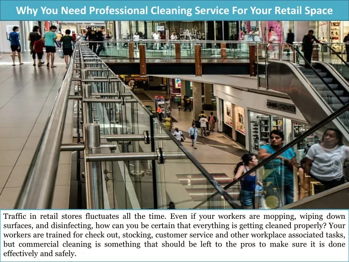 why you need professional cleaning service for your retail space