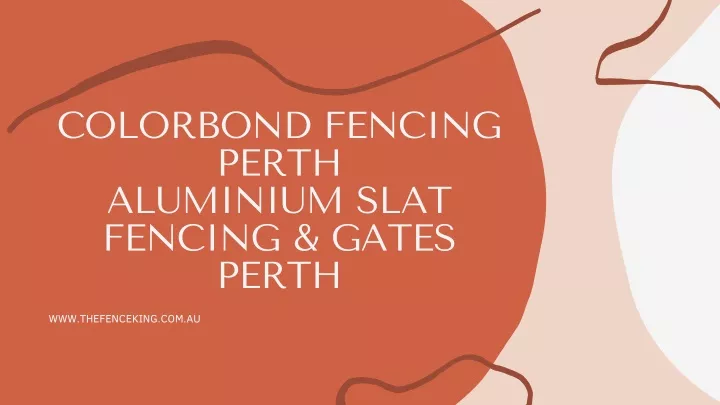 colorbond fencing perth aluminium slat fencing