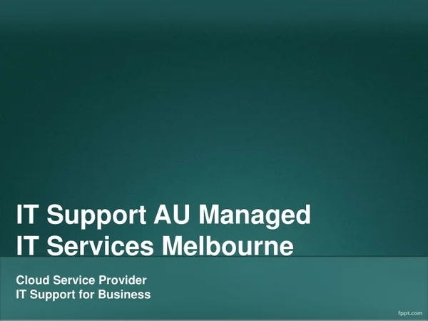 it support au managed it services melbourne